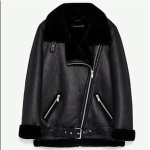 Zara Leather biker jacket